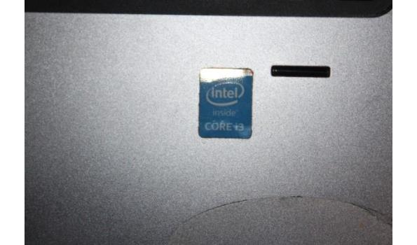 laptop HP, type probook, Intel Core i3, zonder kabels, werking niet gekend, paswoord niet gekend